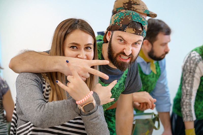 Корпоратив на День строителя в St. Petersburg с уличными активностями