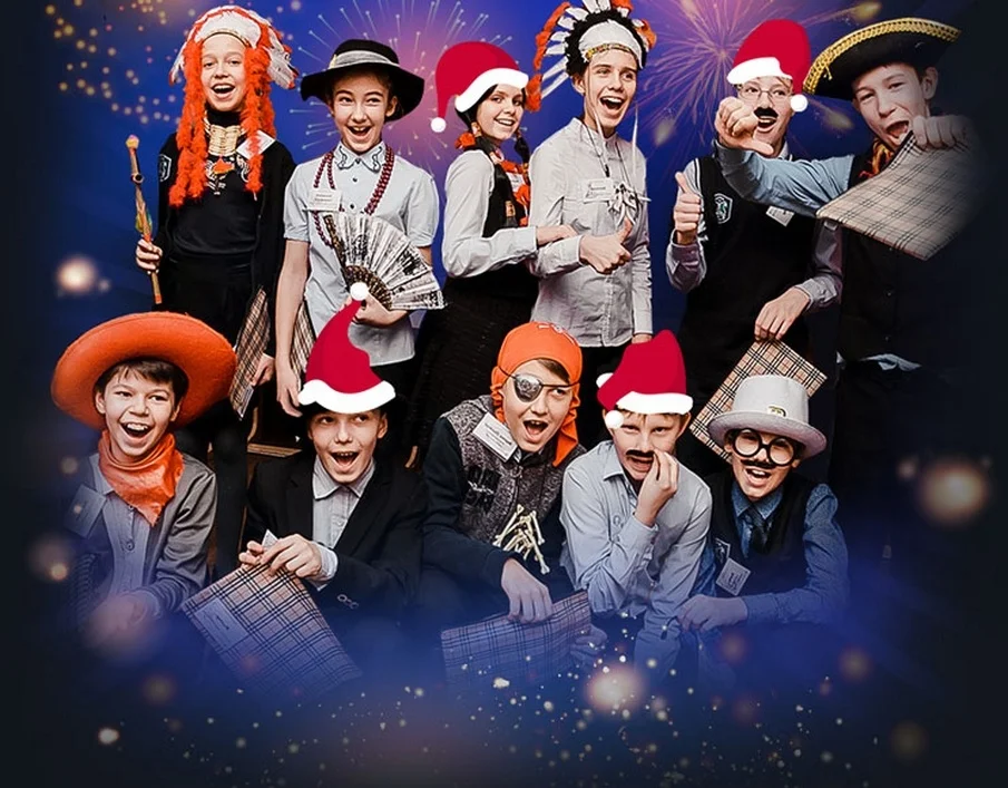 Новый год в школе в Санкт-Петербурге.