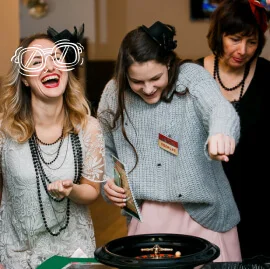 New Year's corporate party in St. Petersburg.